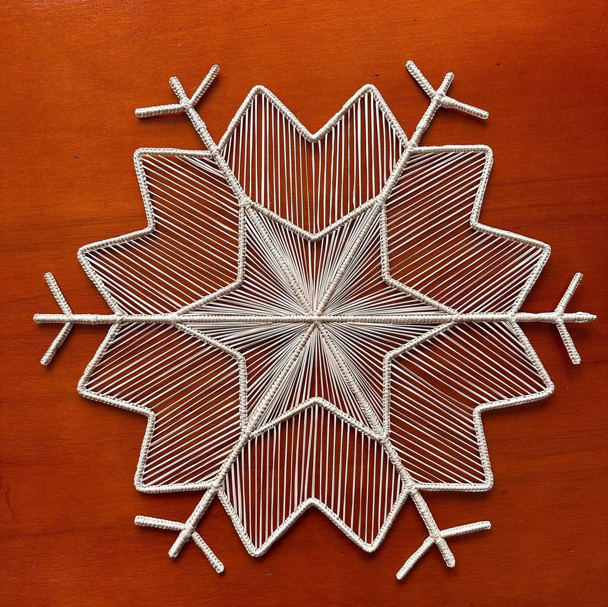 Snowflake Raffia/Iraca Placemat Bestofcolombia1