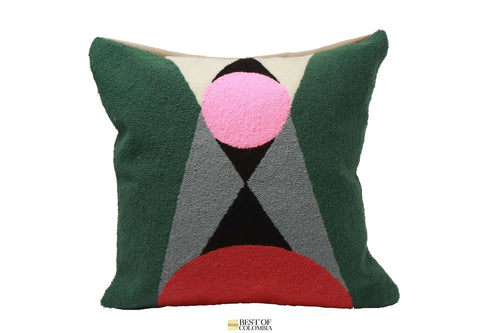 Asymmetric Pillow Cover - 16” x 16” Best of Colombia