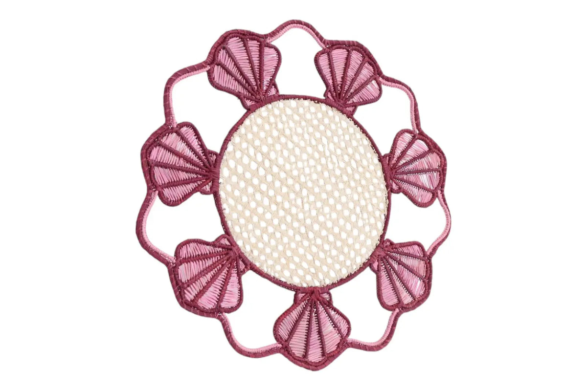 Shell Iraca/Straw Placemat — Handmade Colombian Table Decor Best of Colombia