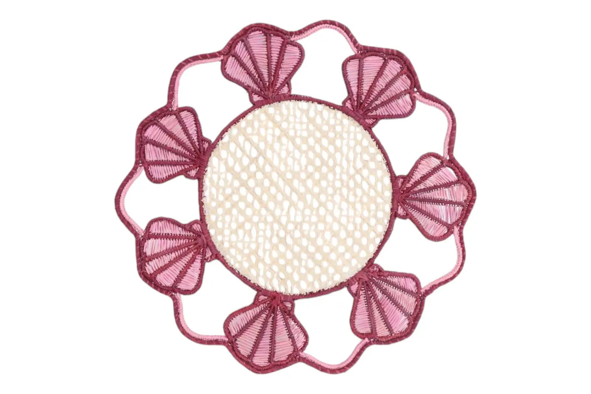 Shell Iraca/Straw Placemat — Handmade Colombian Table Decor Best of Colombia