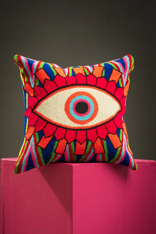Carnival Evil Eye Pillow Covers - 16” x 16” Best of Colombia