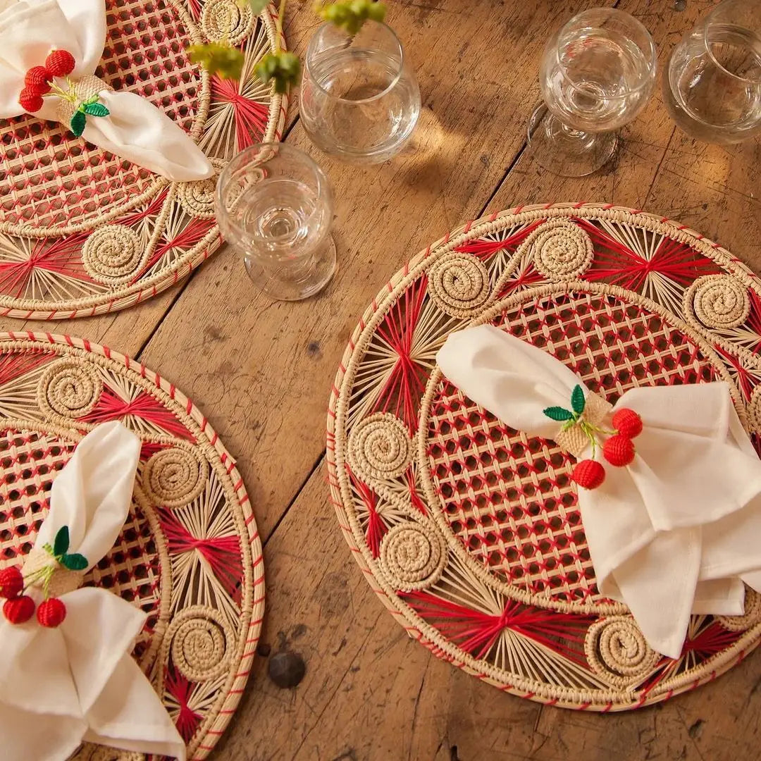 Caracoli Placemats Slightly Colored - 6+ Colors - Best of Colombia