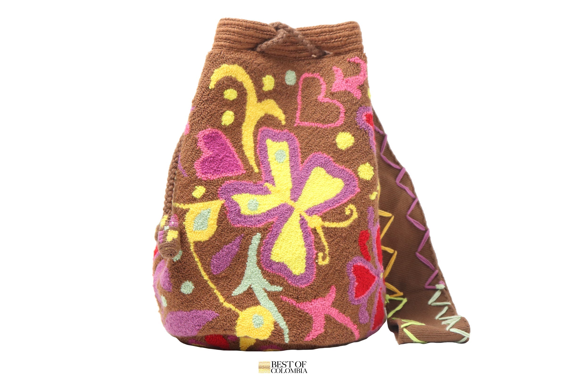 MEDIUM Mirabel Mochila Bag | Encanto the Movie | Disney | Tapizada Wayuu |  Lined Punch Needle Crossbody Shoulder Bag | Handmade in Colombia