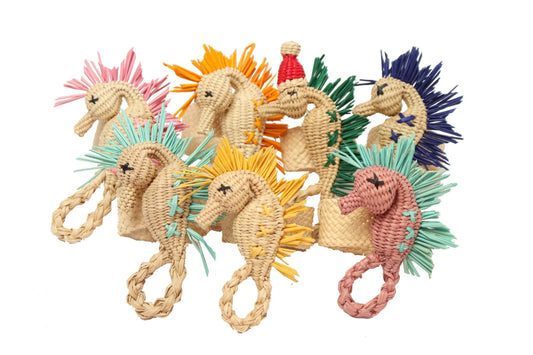 Seahorse Iraca Napkin Ring - Best of Colombia