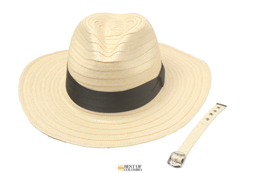 Natural Panama Hat + Strap - Best of Colombia