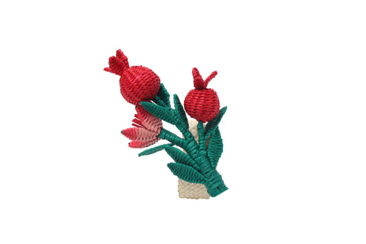 Pomegranate iraca Napkin Ring - Best of Colombia