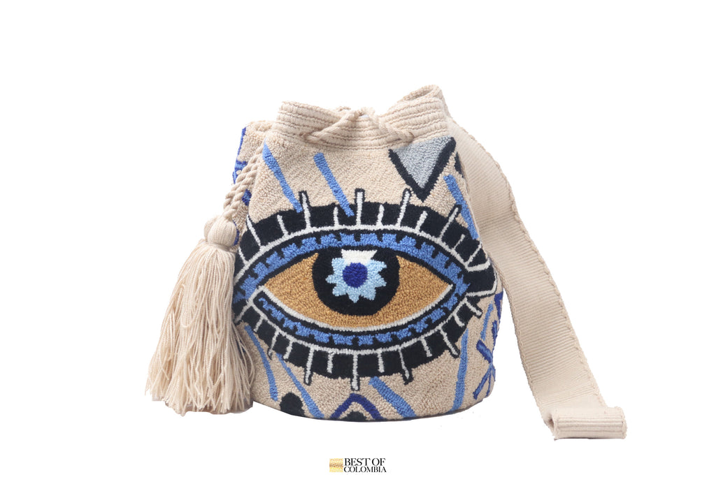 Medium Evil Eye Wayuu Bag - Best of Colombia