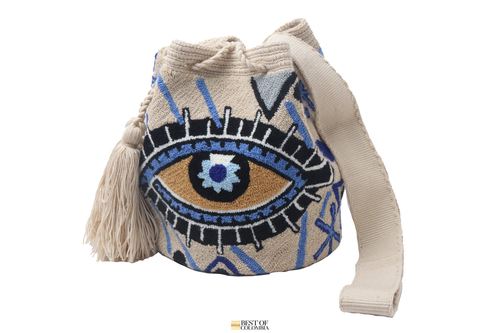 Medium Evil Eye Wayuu Bag - Best of Colombia