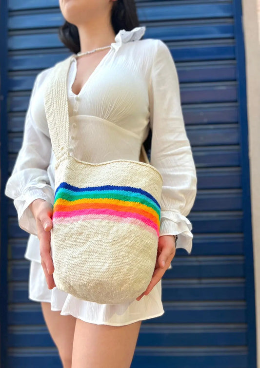 Rainbow Wool Handwoven Bag - Best of Colombia