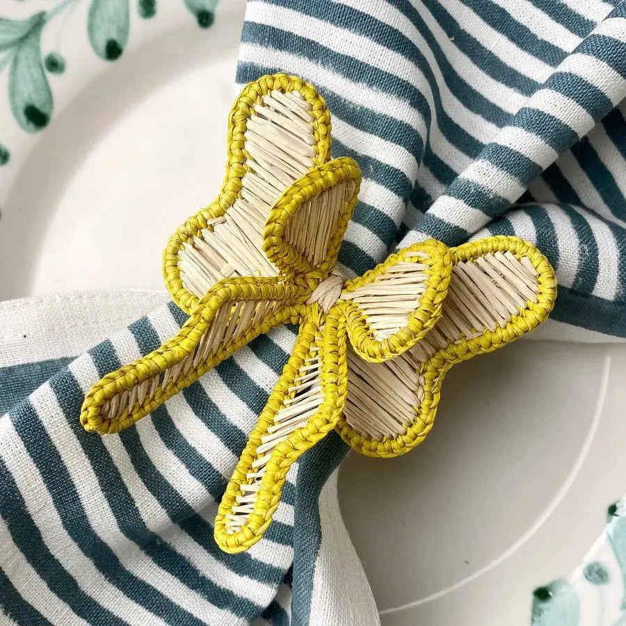 Colorfull Bow Tie Napkin Ring 10+ colors - Best of Colombia