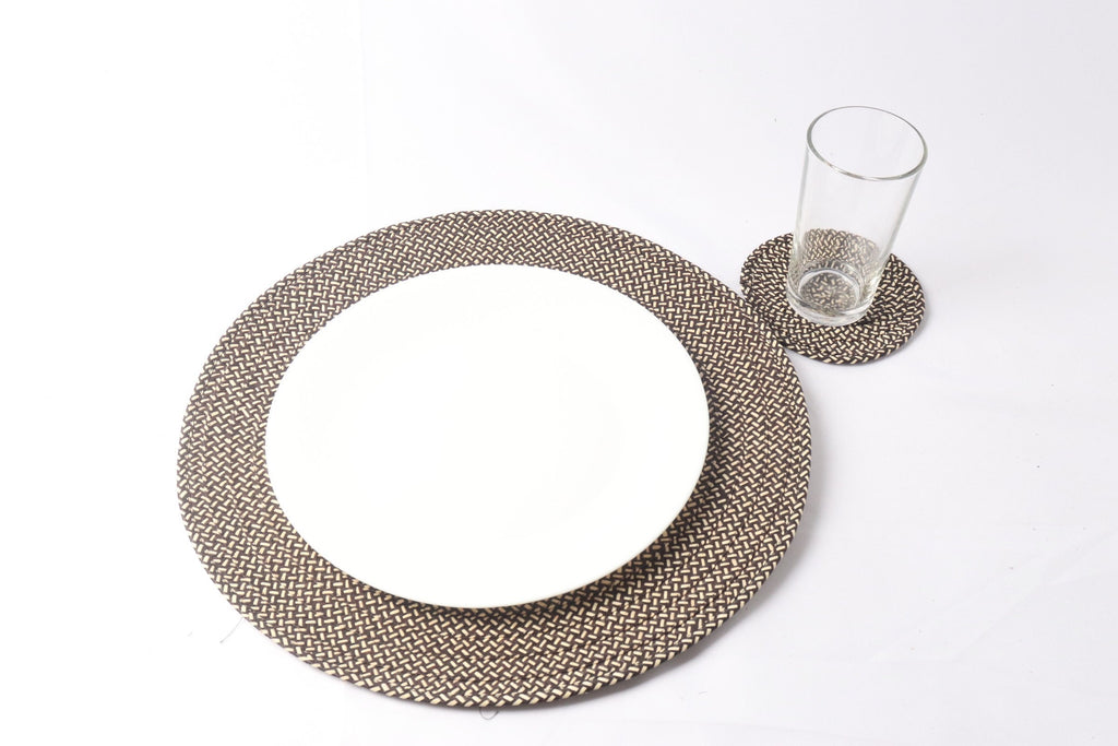 Caña Flecha Placemats & Coasters Round 40cm diameter - Best of Colombia