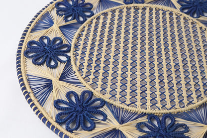 Flowers Iraca/Raffia Placemat - 6+ Colors 36cm - Best of Colombia