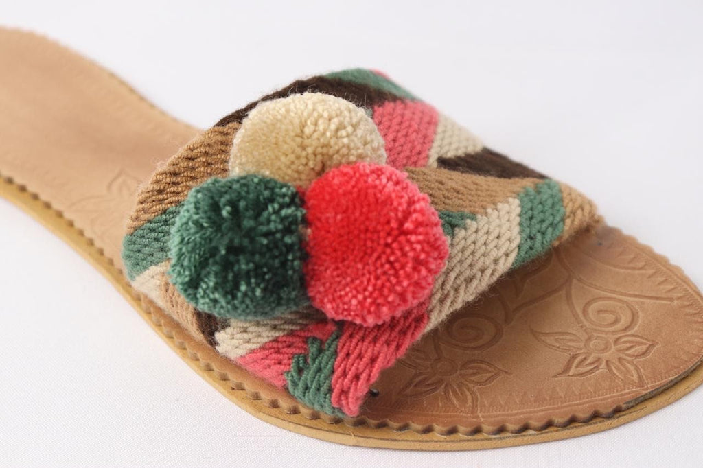 Guayaba Pompom Sandals - Best of Colombia