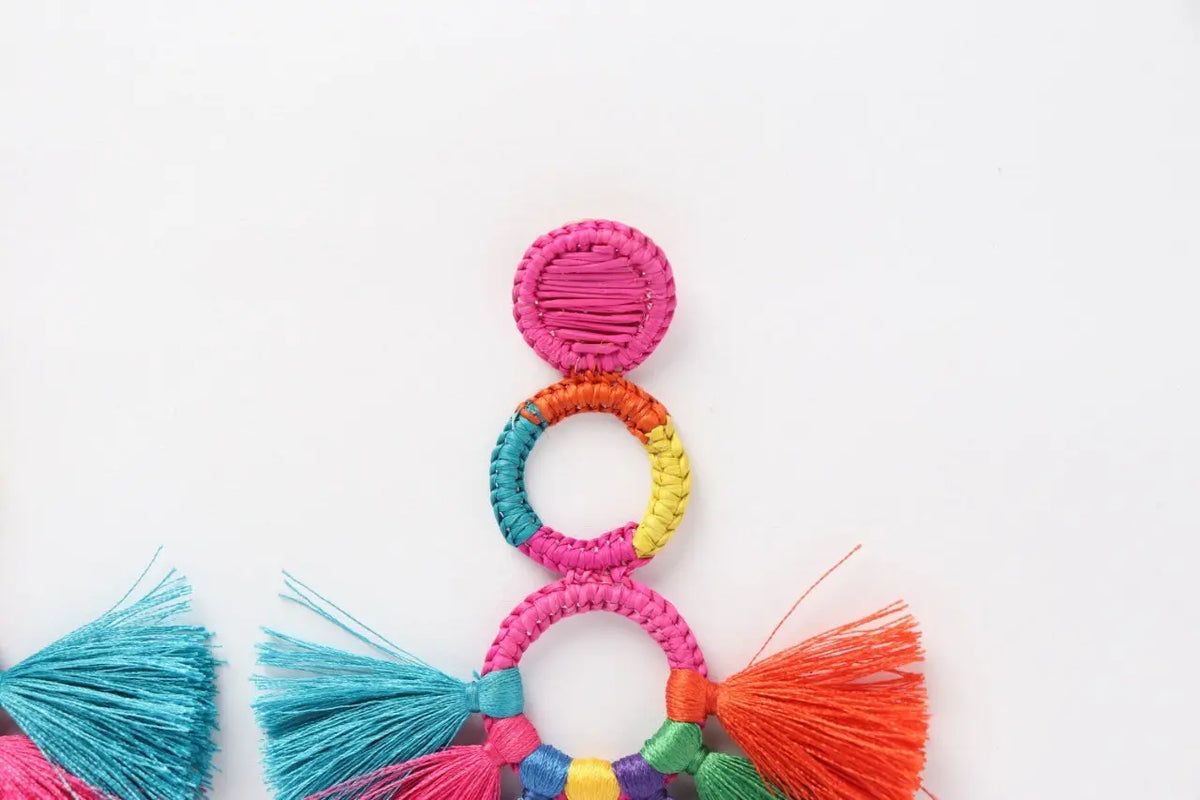 Colorfull Snowman Earrings - Best of Colombia
