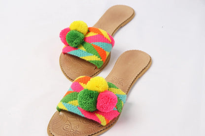 Colorfull Pompom Sandal - Best of Colombia