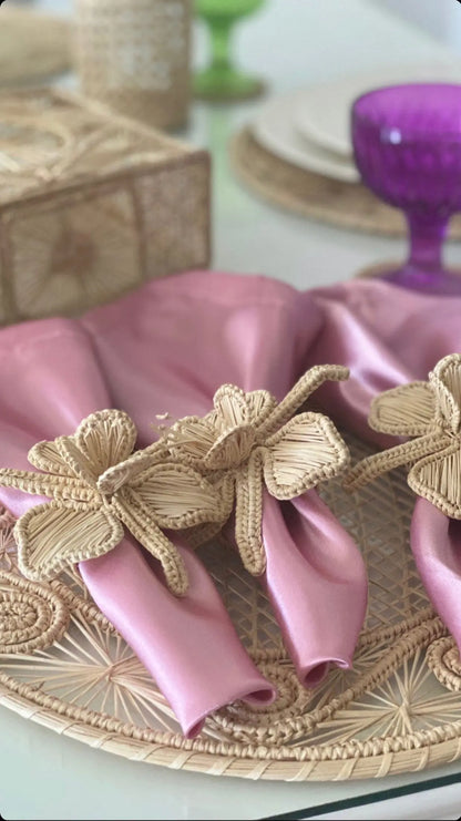 Orchid Napkin Rings - High Quality - Best of Colombia