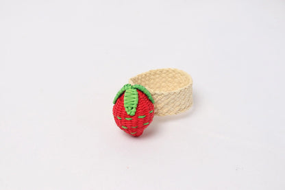 Iraca Fruits Napkin Rings [Set of 6] - Best of Colombia