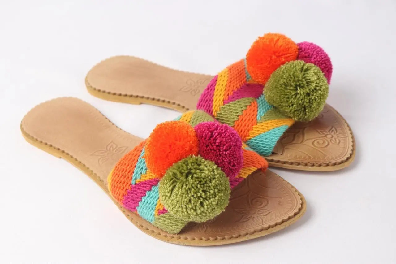 Summer pompom Sandal - Best of Colombia