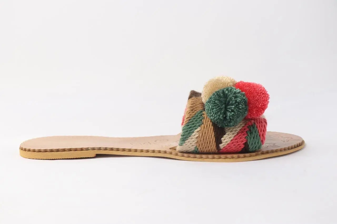 Guayaba Pompom Sandals - Best of Colombia