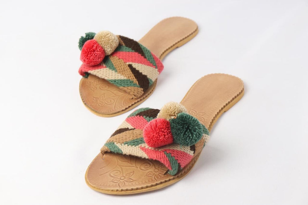 Guayaba Pompom Sandals - Best of Colombia