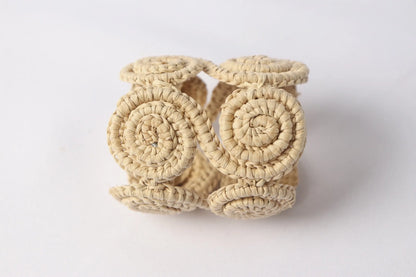 Caracoli Loop iraca Palm Napkin Rings - Best of Colombia