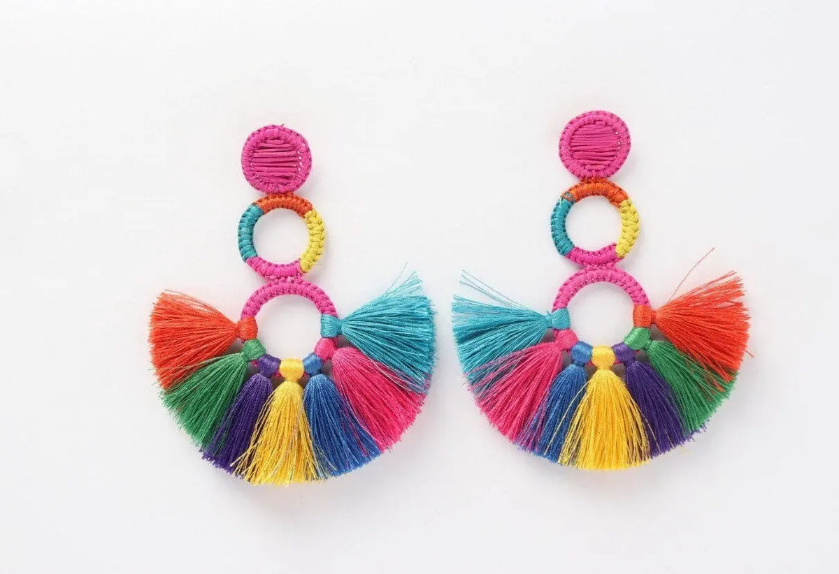 Colorfull Snowman Earrings - Best of Colombia