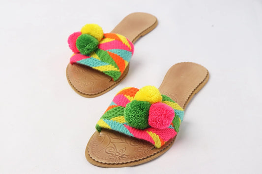 Colorfull Pompom Sandal - Best of Colombia