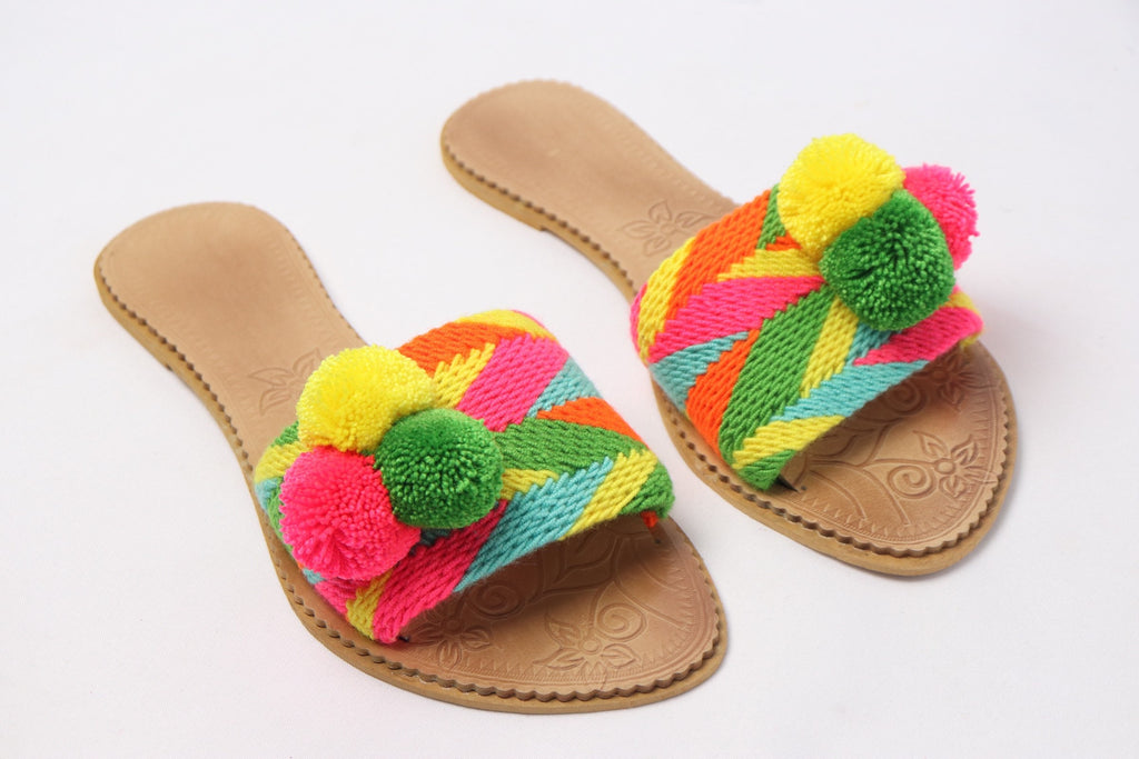 Colorfull Pompom Sandal - Best of Colombia