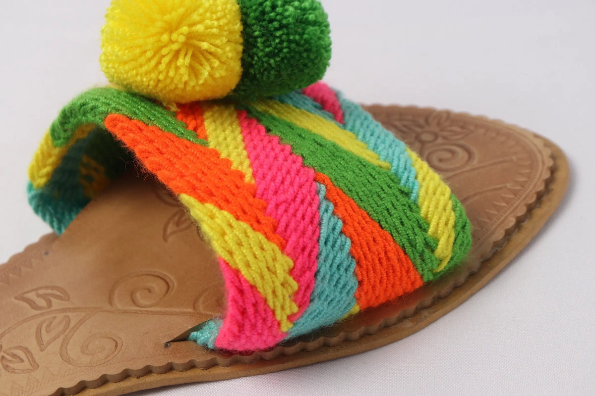 Colorfull Pompom Sandal - Best of Colombia