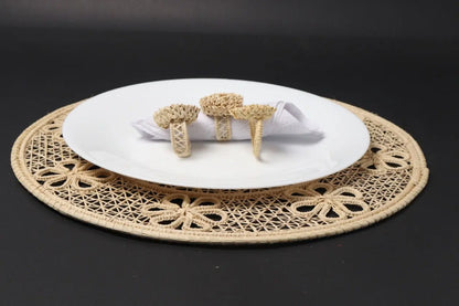 Flower Iraca Napkin Rings - Best of Colombia