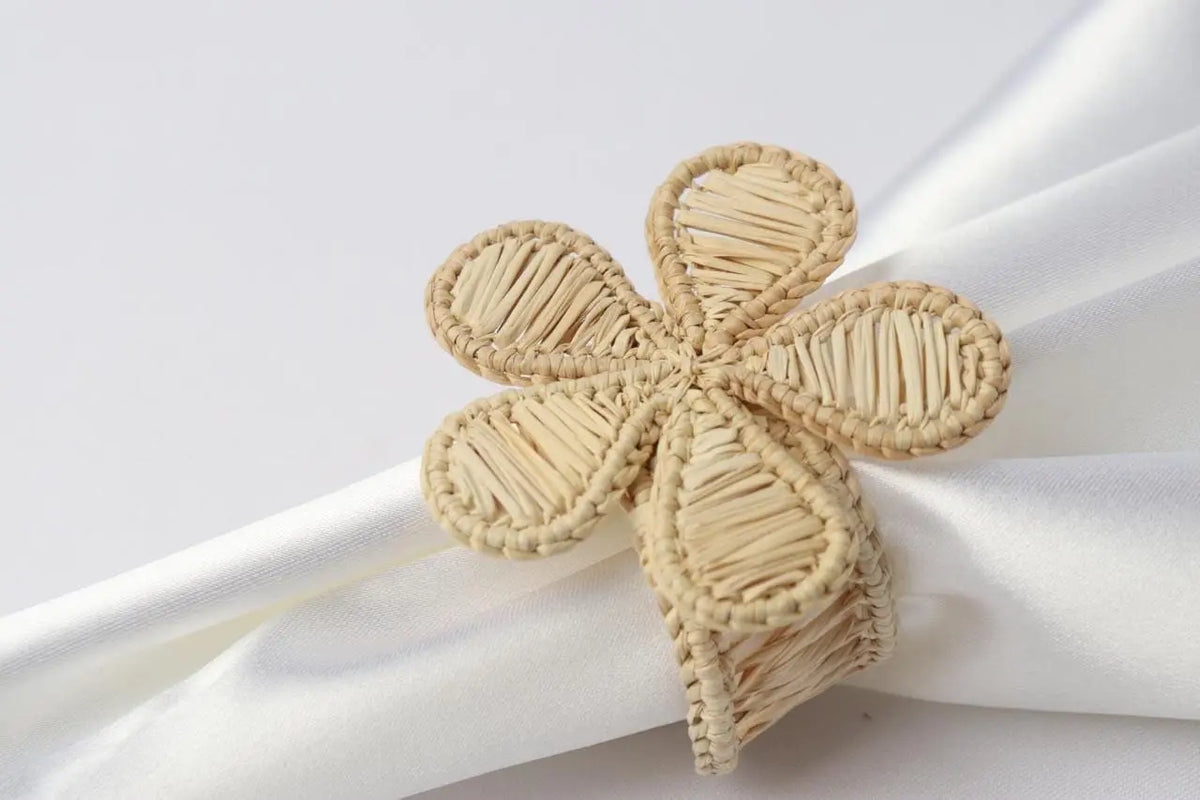 Daisy Iraca Napkin Ring - 100% handmade - Best of Colombia