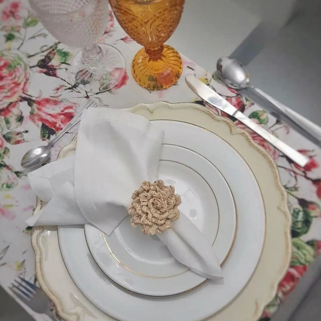 Flower Iraca Napkin Rings - Best of Colombia