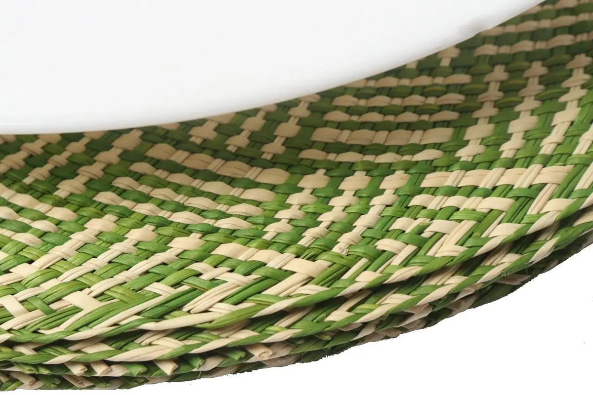 Green iraca placemats - Best of Colombia
