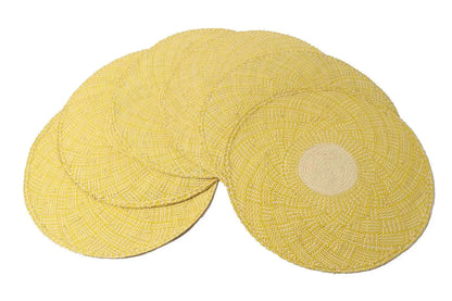 Yellow Woven Placemats [set of 6] - Best of Colombia