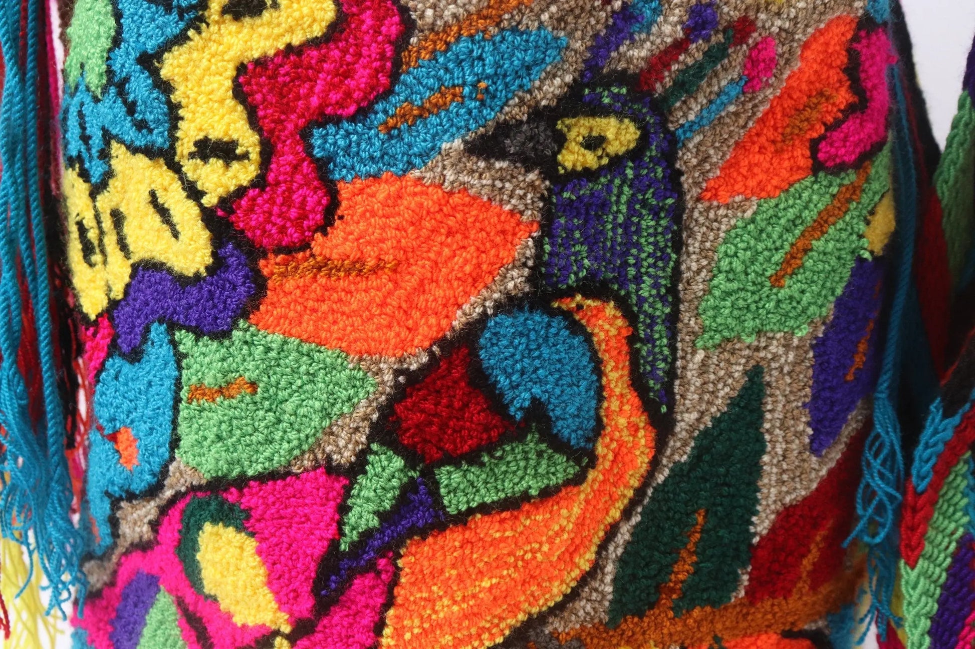 Colorfull Tapizada Wayuu Mochila Bag with Lining Large - Birds Edition - Best of Colombia