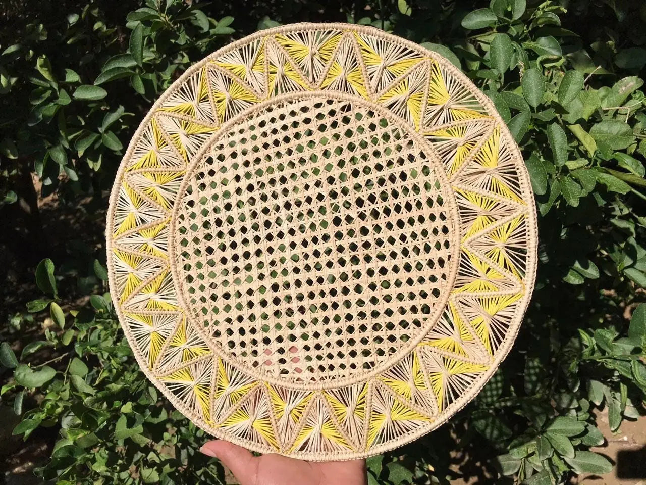 Iraca palm Placemats 2Colors - Pyramid Style - Best of Colombia