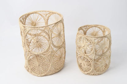 Iraca Palm Candle Vasses - Medium & large - Best of Colombia