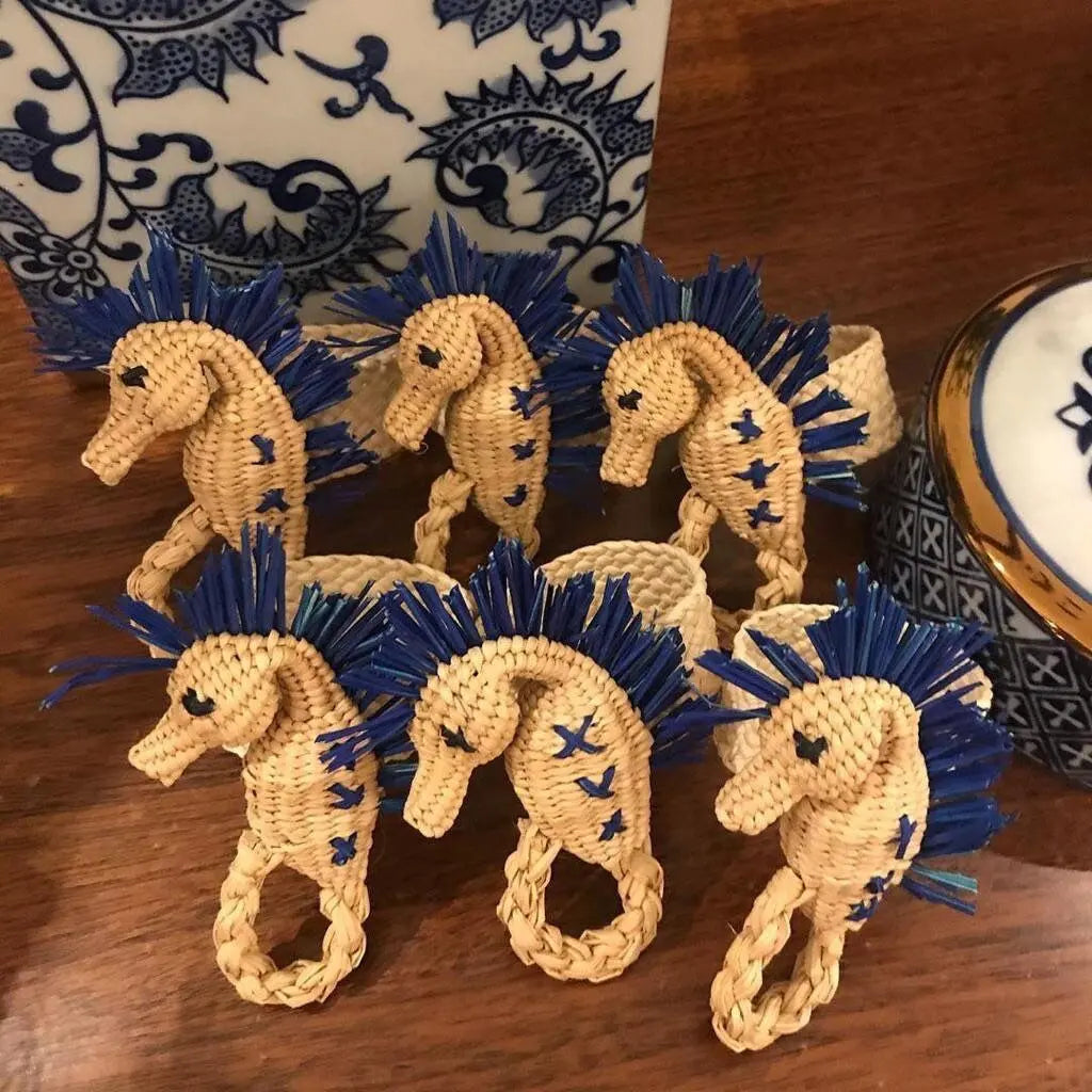 Seahorse Iraca Napkin Ring - Best of Colombia