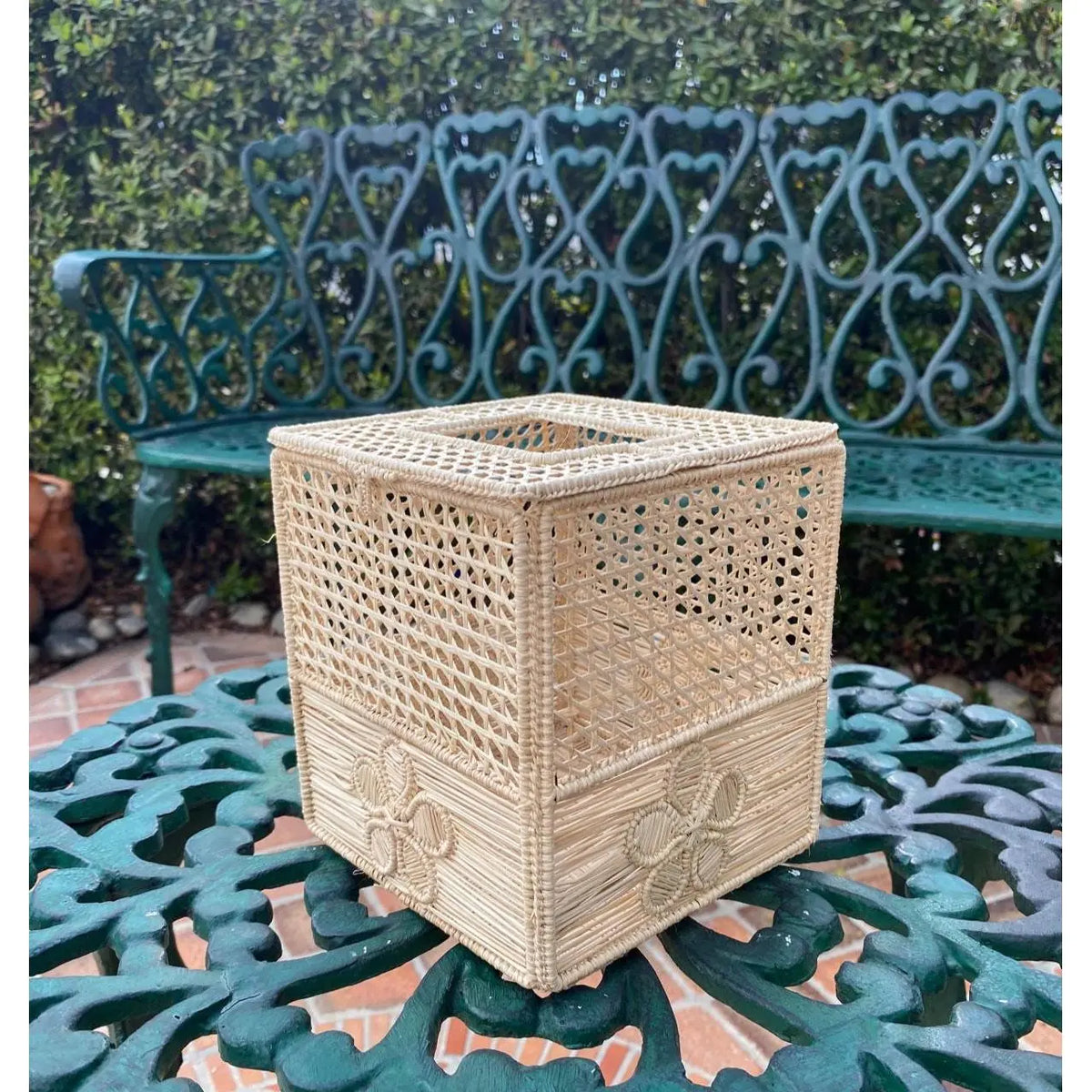 Flower iraca Tissue Box - Best of Colombia