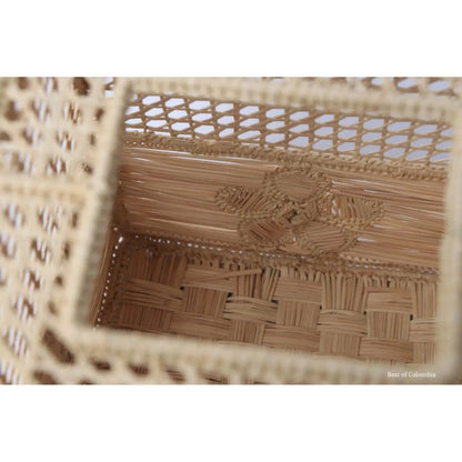 Flower iraca Tissue Box - Best of Colombia