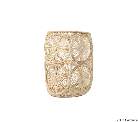 Iraca Palm Candle Vasses - Medium & large - Best of Colombia