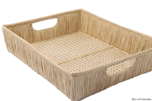 Square iraca Tray - Best of Colombia