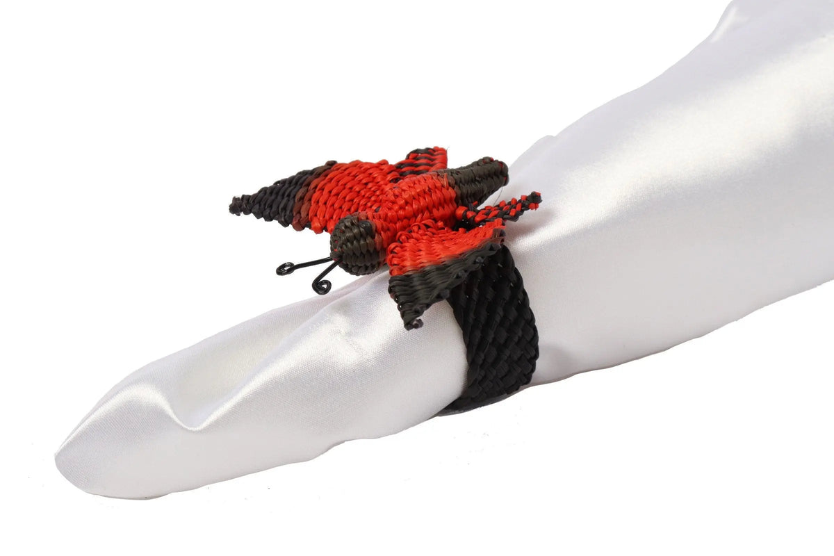 Butterfly Iraca palm Napkin Ring - Best of Colombia