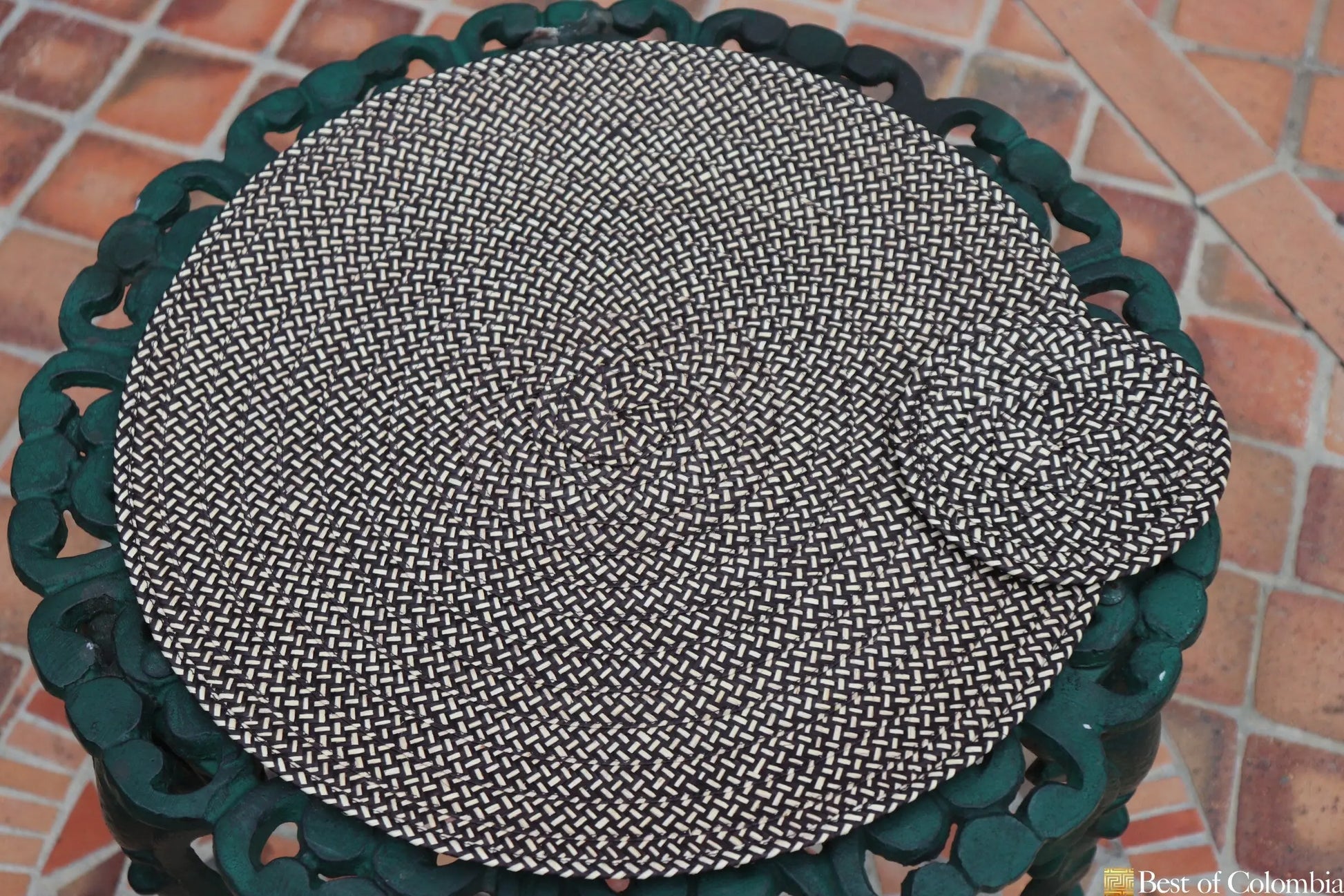 Caña Flecha Placemats & Coasters Round 40cm diameter - Best of Colombia