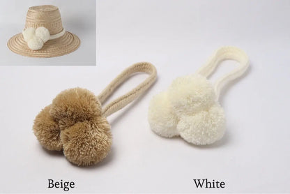 Pompom Straps for hats - 10+ Solid Colors - Best of Colombia