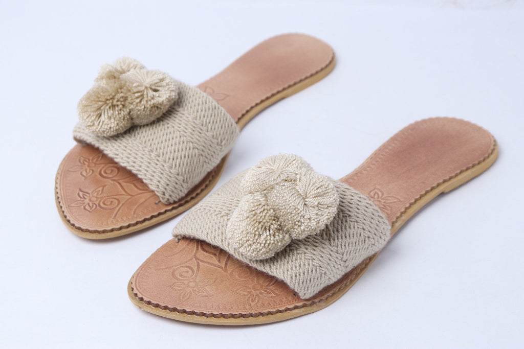 Sahara Pompom Sandals - Best of Colombia