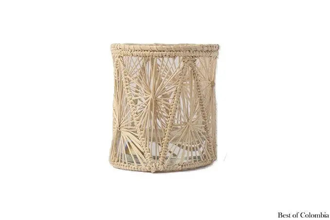 Pyramids iraca Candle Vase - Best of Colombia