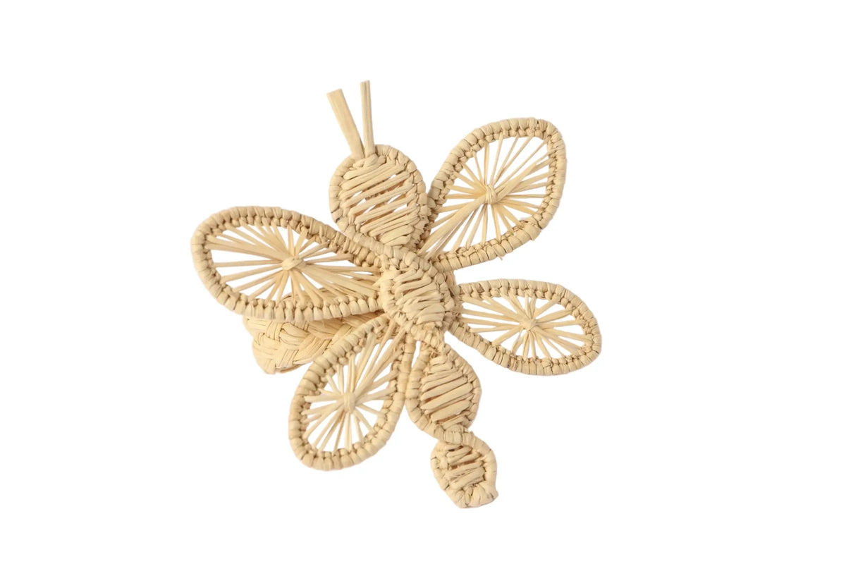 butterfly Napkin Rings Made from Iraca/Straw - Natural - Best of Colombia