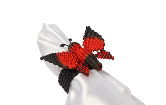 Butterfly Iraca palm Napkin Ring - Best of Colombia