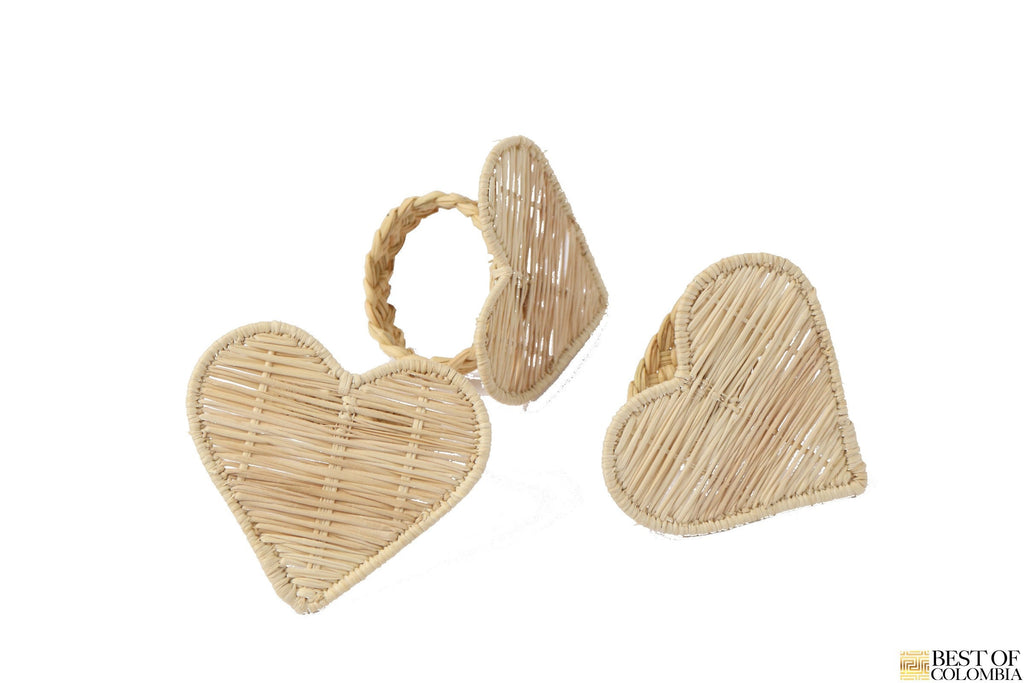 Heart Iraca Napkin Ring - Best of Colombia
